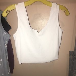 White crop top